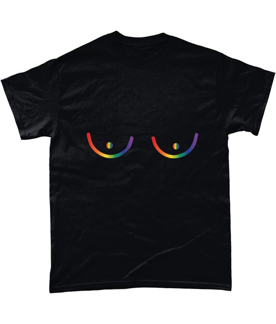 Arc en ciel seins Tee - unisexe LGBT / fierté LGBT unisexe + c95406 Arc en ciel seins Tee - unisexe LGBT / fierté LGBT unisexe + c95406