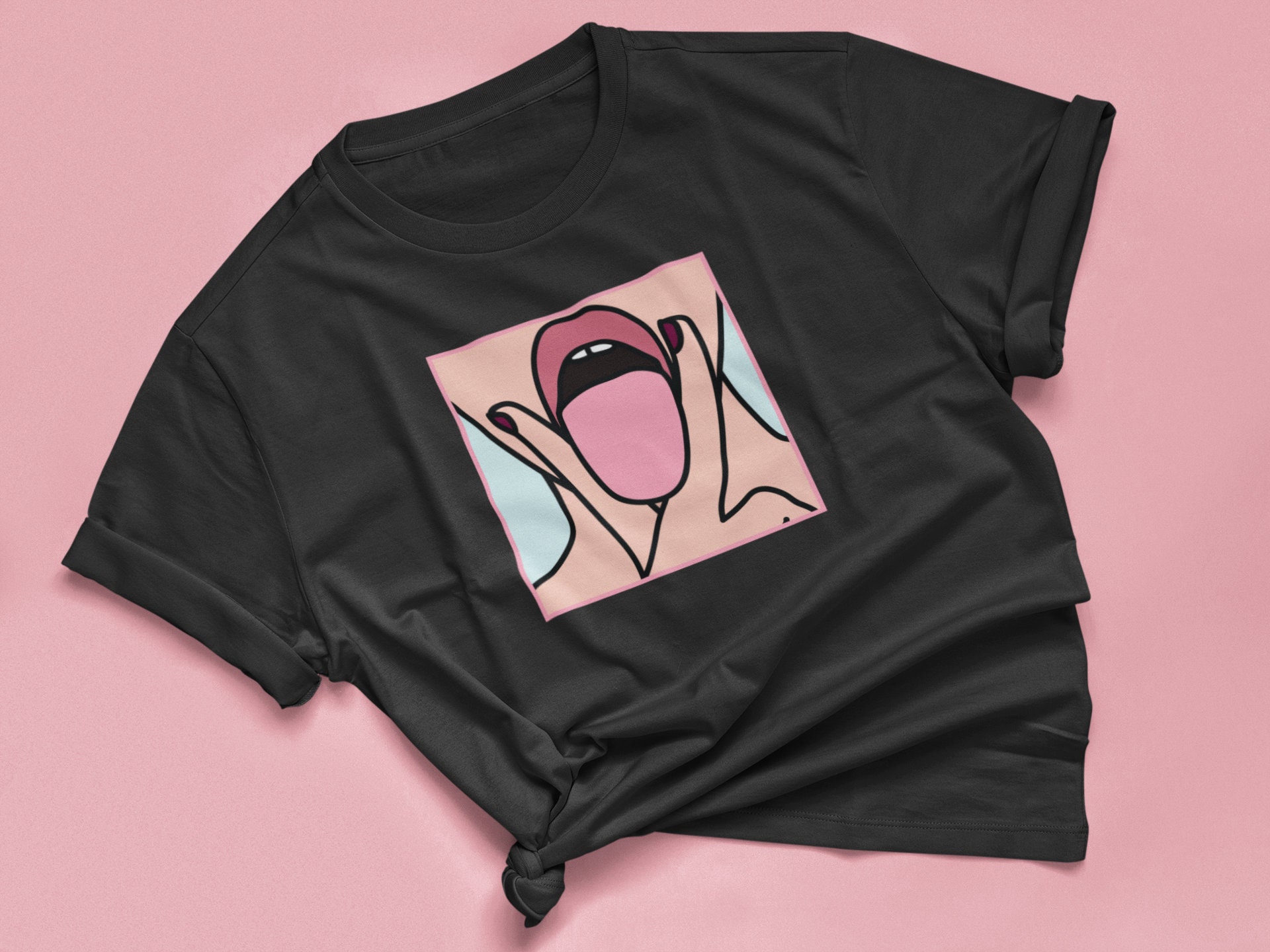pegs Goodwill Sentimental Pussy Fingers T-shirt Unisex Vagina V Sign Lesbian Art - Etsy