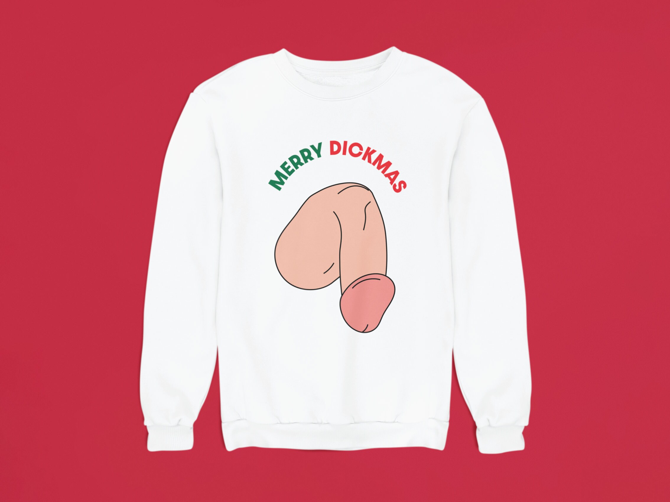 Merry Dickmas Funny Christmas Jumper Unisex Ugly Christmas Etsy UK