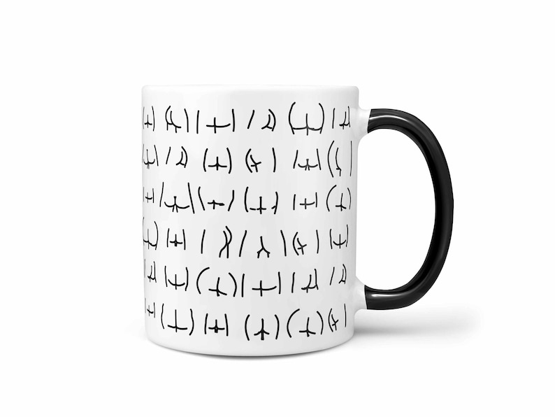 Butts Mug - White and Two Tone | Funny Butt Print Coffee Mug | Ass Art | Nice Butt | Secret Santa Gift | Stocking Fillers For Him For Her 