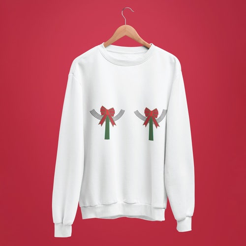 Nipple Tassel Christmas Jumper Unisex 