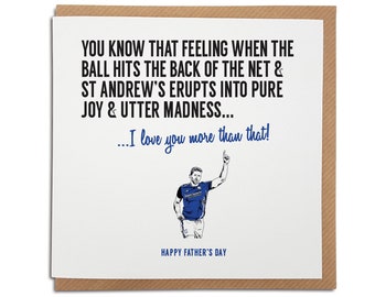 That feeling when St Andrew's erupts - Birmingham City Football Club - Funny Birthday / Anniversary / Valentines card