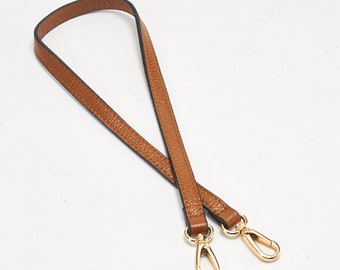 1.2CM Width 55CM Length High Quality Spilt Brown Genuine Leather Purse Strap, New Shoulder Handbag Strap Chain, Bag Handle Replacements