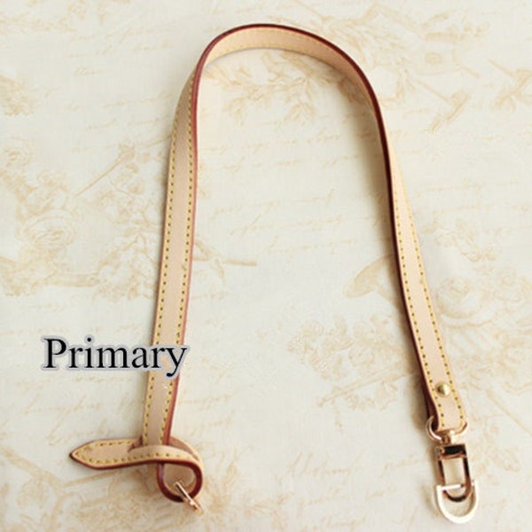 1.2cm(0.47'' Wide) High Quality Primary Genuine Leather Shoulder Purse Strap, Handbag Chain Strap, Pouch Bag Strap, Short Handle Replacement