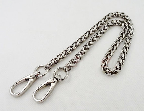 High Quality Shiny Silver Purse Strap Chain, Metal Links Shoulder Handbag  Chain Strap, Bag Handle Replacement, Crossbody Pouches Chain Strap 