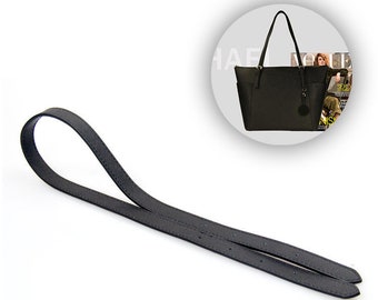 1 paire 71cm Longueur 1.2cm / 1.5cm / 1.8cm De haute qualité Ceinture de sac à main en cuir véritable noir, Chaîne de sangle de sac à bandoulière, Remplacements de poignée de sac