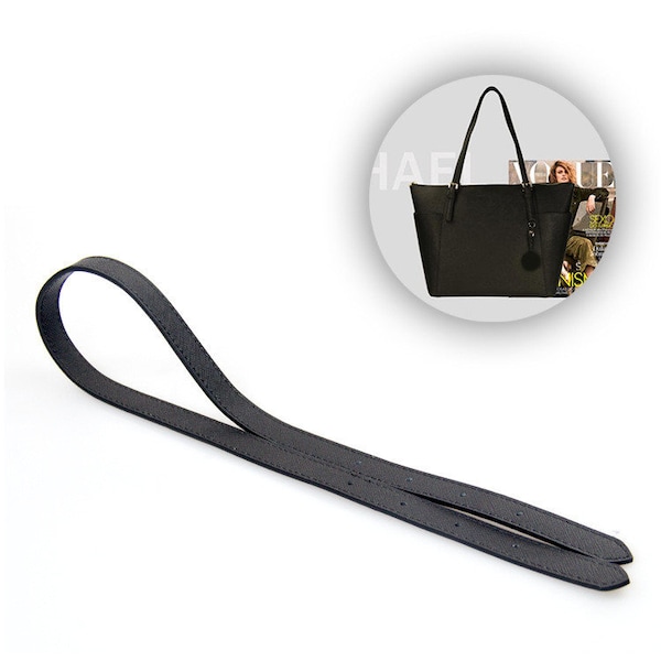 1 Pair 71cm Length 1.2cm/ 1.5cm/ 1.8cm High Quality Black Genuine Leather Purse Strap, Shoulder Handbag Strap Chain, Bag Handle Replacements