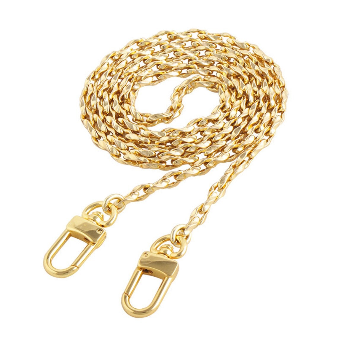 5mm Copper Crossbody Purse Chain Strap, Gold Metal Shoulder