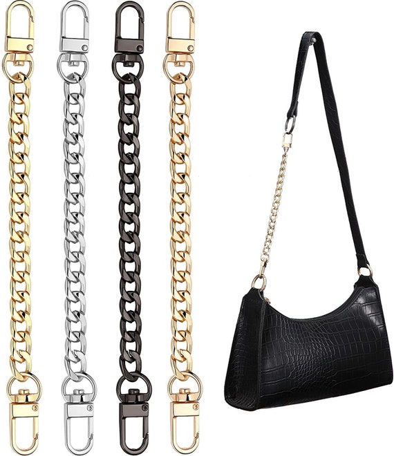 9mm High Quality Extension Bag Chain Strap, Metal Chain Strap Extender  Handbag Strap, Purse Handle Replacement, Wallet Strap Square Clasps 