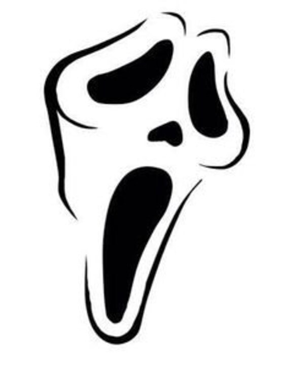 Scream Mask Decal Etsy