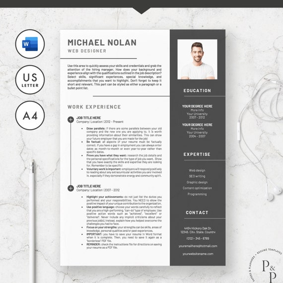 Resume Paper Mockup US Letter, Product Mockups ft. resume & paper