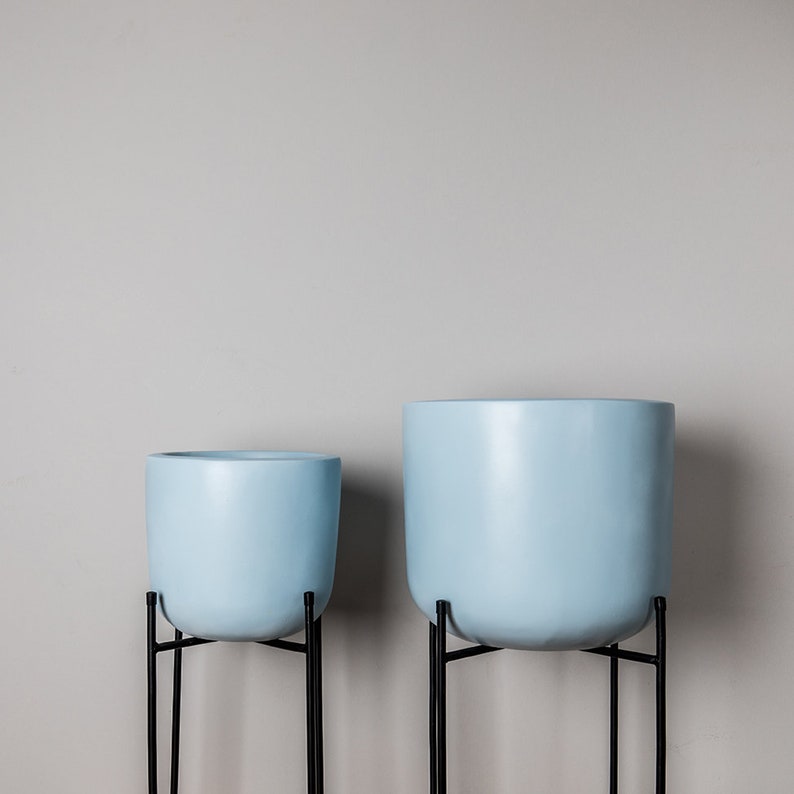 Extra Large Plant Pots & Planters / Light Blue Planter / Etsy