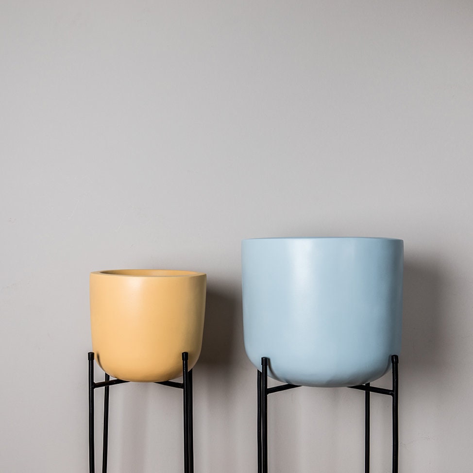 Extra Large Blue Plant Pot W34cm H29cm Indoor / Outdoor use Etsy