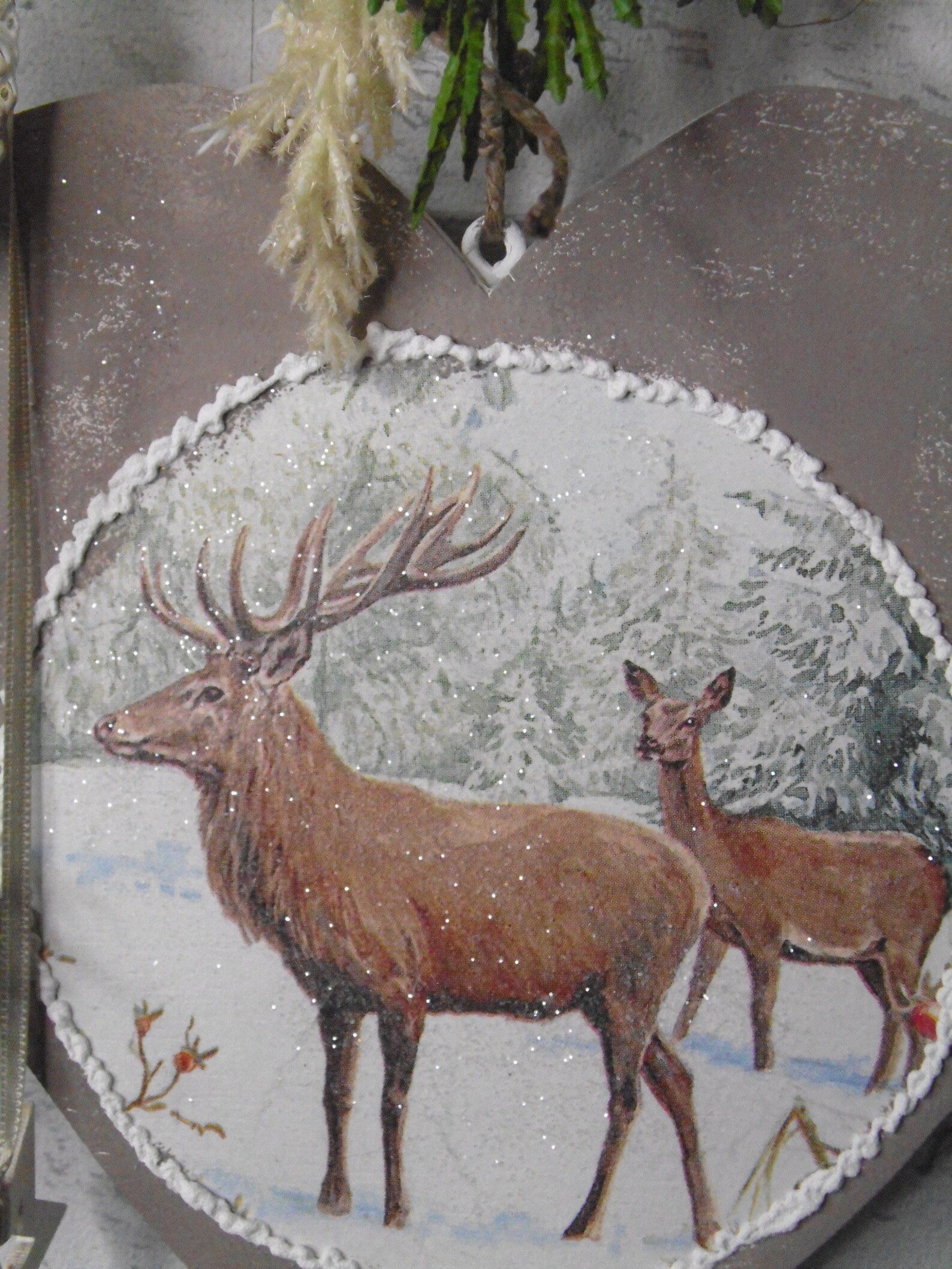 Deco de Noël sur les fenêtres en bois coeur avec cerf LED | Etsy Deco de Noël sur les fenêtres en bois coeur avec cerf LED | Etsy