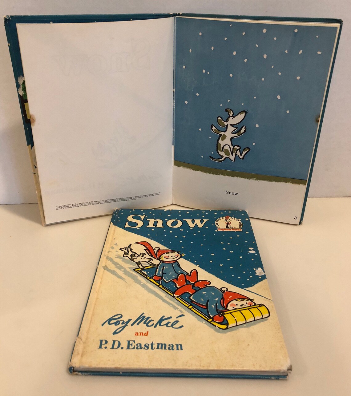Vintage Children's Book Snow by Roy Mckie and PD Eastman 1960's Etsy