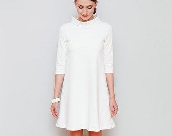 A-line dress Mary cream white