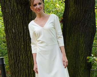 Freya wedding dress cream white