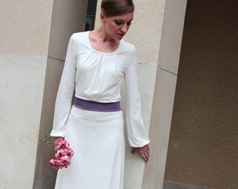 Wedding dress Elaine cream lilac