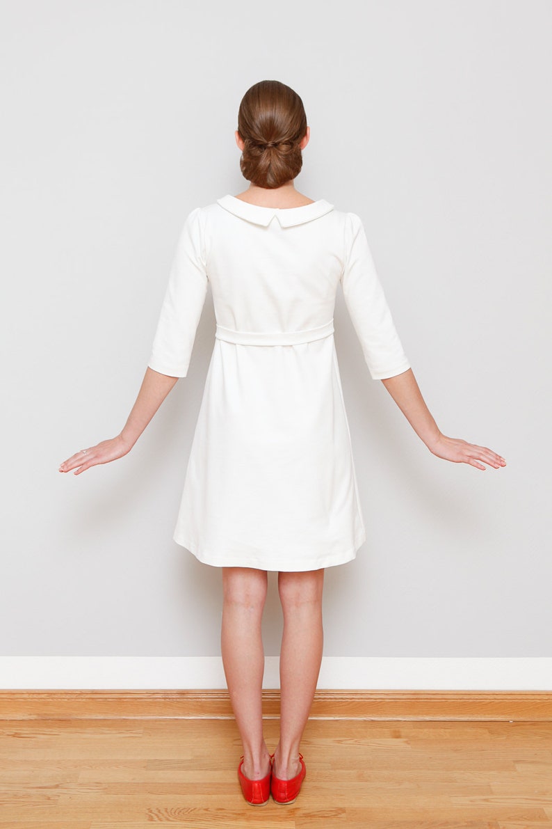 A-line dress Starling cream white image 4