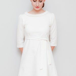 A-line dress Starling cream white image 3