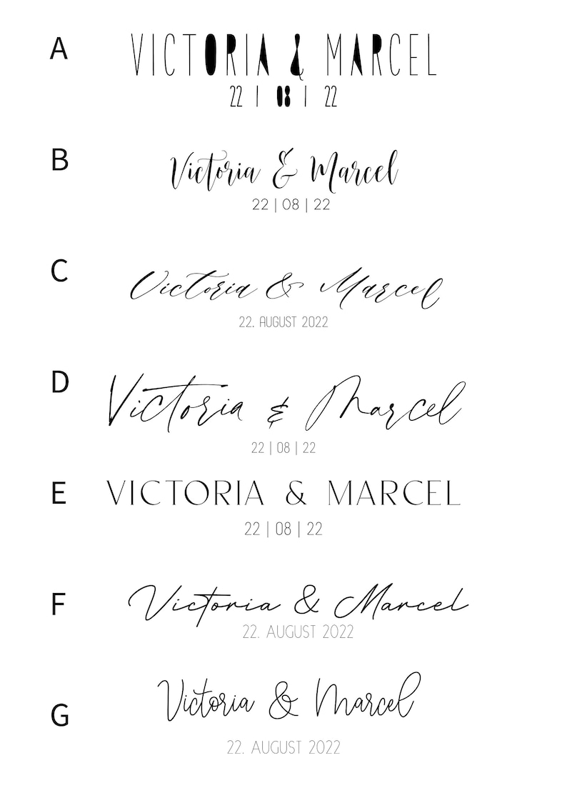 Individueller Wedding Bulli T2 mit Namen und Hochzeitsdatum und Wunschfarbe / Gästebuch Fingerabdrücke personalisiert Bild 4