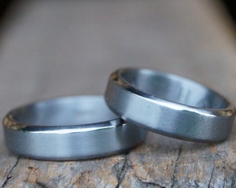 Wedding rings partner rings tantalum 999/- elegant, simple and special!
