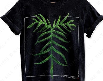 Philodendron Polypodioides Unisex T-Shirt, Philodendron Foliage, Fishbone Leaf, Exotic Houseplants, Botanical Illustration, Comfort Colors