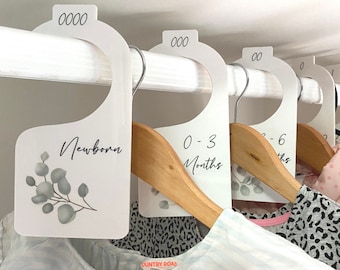 Baby wardrobe dividers - organisers - UV printed - acrylic - newborn baby - Baby Shower gift