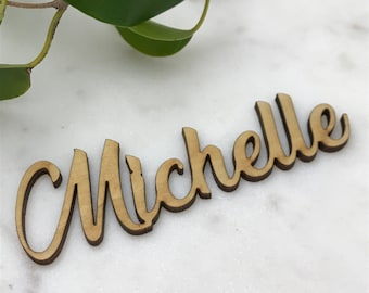Wooden Place Names - Laser cut - custom - personalised - Wedding - Name label - tags - dinner party - Table decor