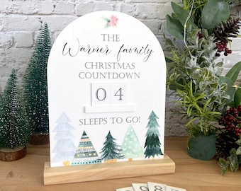 Personalised family Advent Calendar - Christmas countdown - UV printed - keepsake - custom design