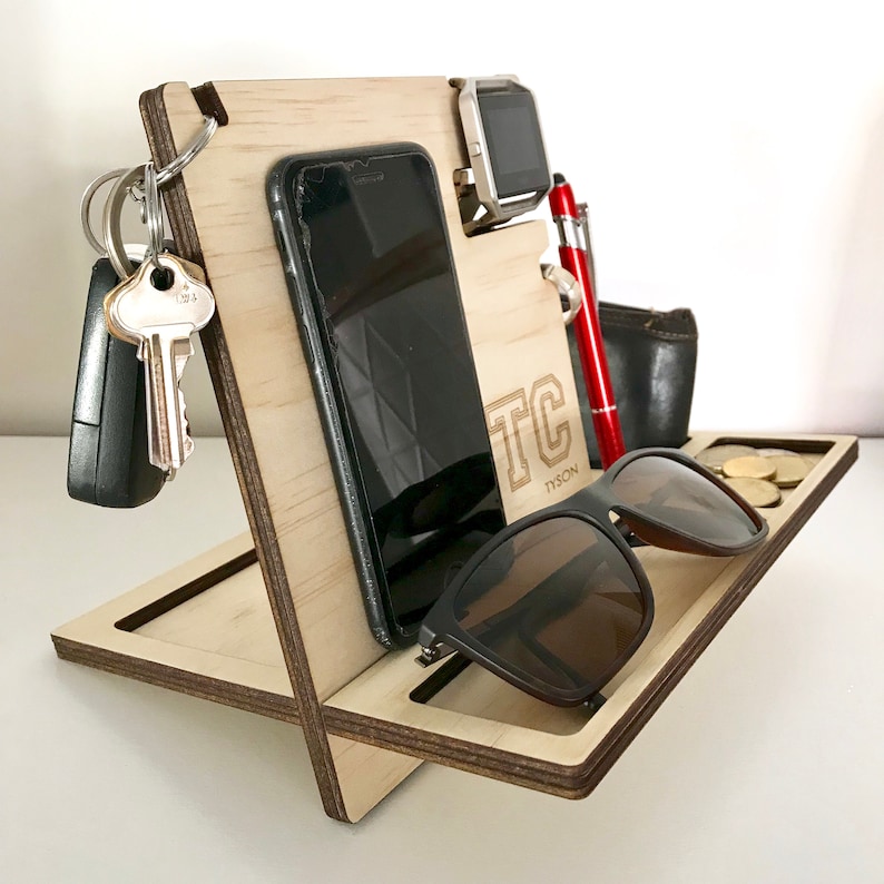 Nightstand Valet Phone Charging Dock / Stand / Station for Etsy Australia