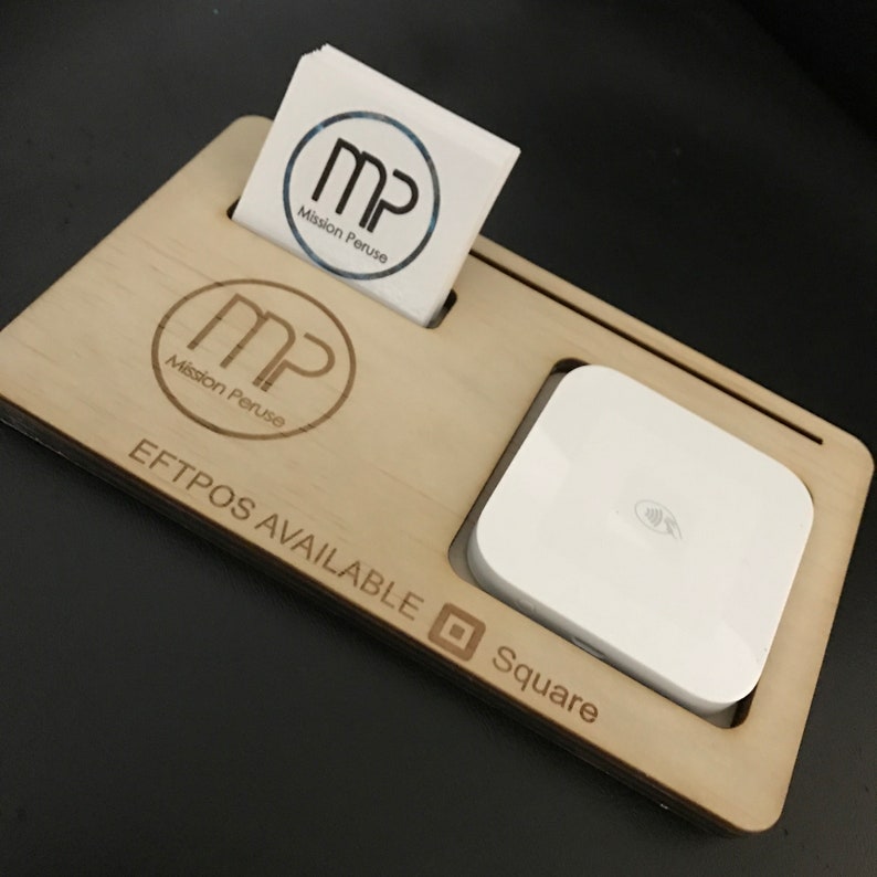 Square Reader docking station holder business card holder Etsy