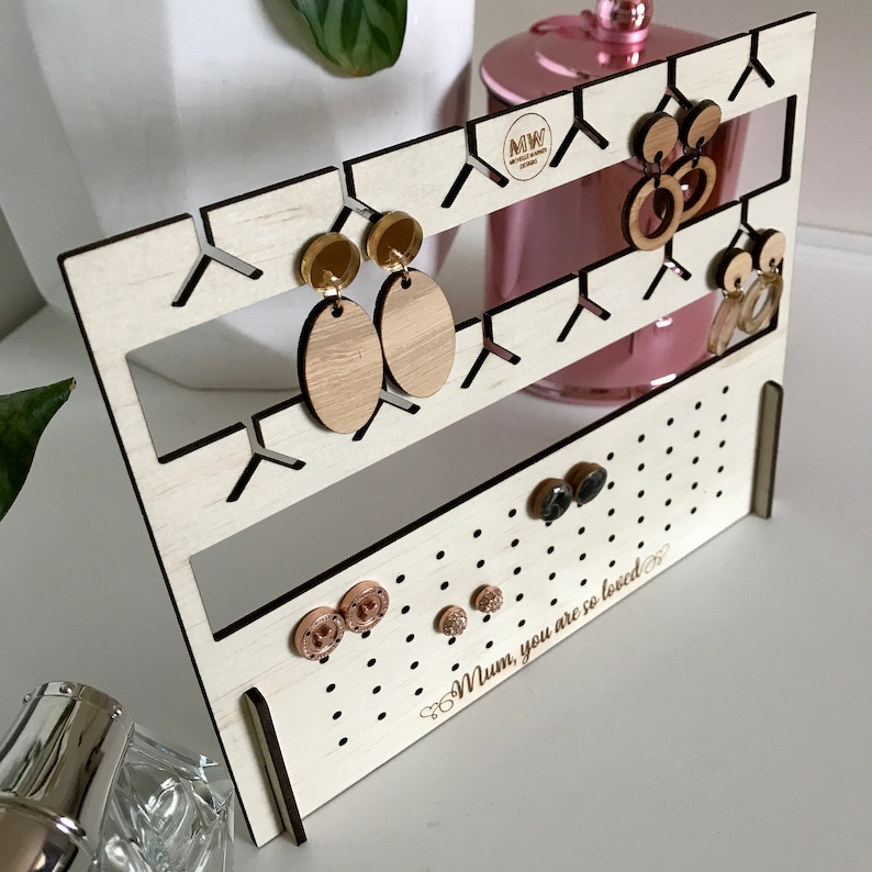 Personalised Free Standing Earring Display Stand Etsy Australia