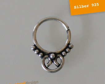 Septum-nose ring-S4-10 mm-Silver 925