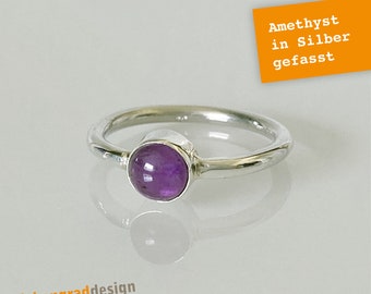 Silber Ring - Amethyst - Silber 925 - TA - 3406 - verschiedene Größen