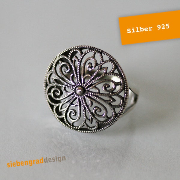 Silver ring "Flower" Silver 925 - different sizes