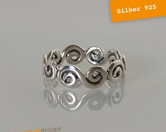 Schmaler Silber-Ring - Silber 925 - KR MA - verschiedene Größen