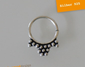 Septum-nose ring-S1-10 mm-Silver 925