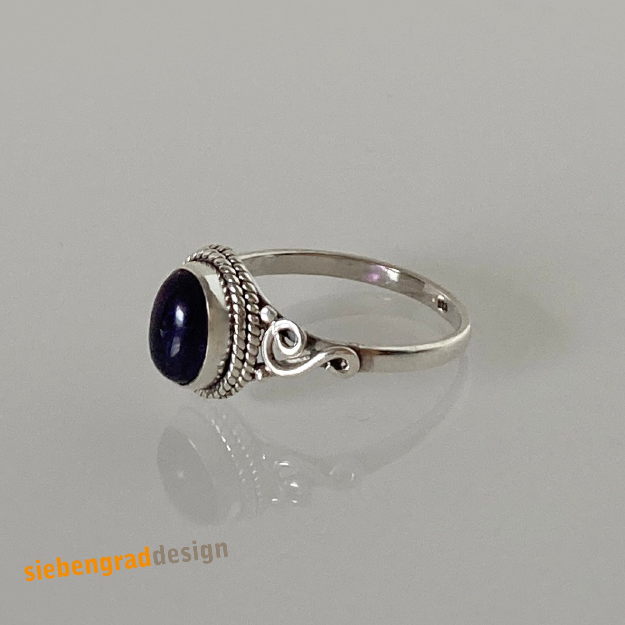 Bague En Argent 925 Et Onyx - Modèle BA-AR-363 - Taille 59 - Neuf Avec Étiquettes