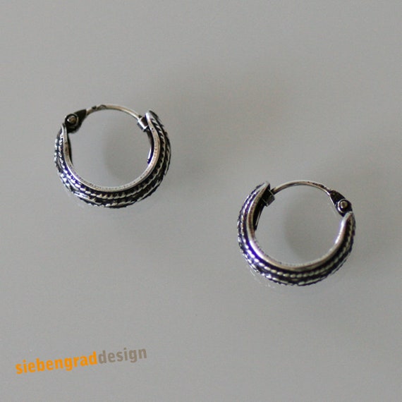 925 er Sterlingsilber Balicreolen 24 mm