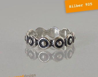 Schmaler Silber-Ring - Silber 925 - "Kreis" - verschiedene Größen