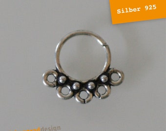 Septum-nose ring-S7-10 mm-Silver 925