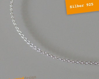 Feine Silberkette - Silber 925 - 1 mm - verschiedene Längen