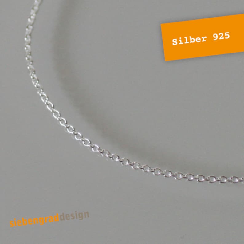 Feine Silberkette Silber 925 1 mm verschiedene Längen Bild 1