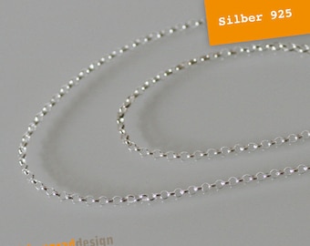 Curb chain - 925 silver - 2 mm - various lengths