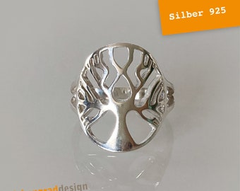 Silver ring - tree of life - infinity - silver 925 - different sizes