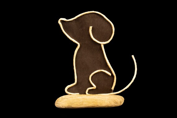 papierdrahtfigur hund etsy