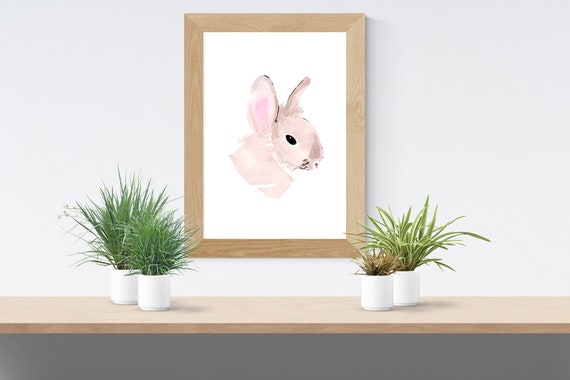 bunny artwork for nursery