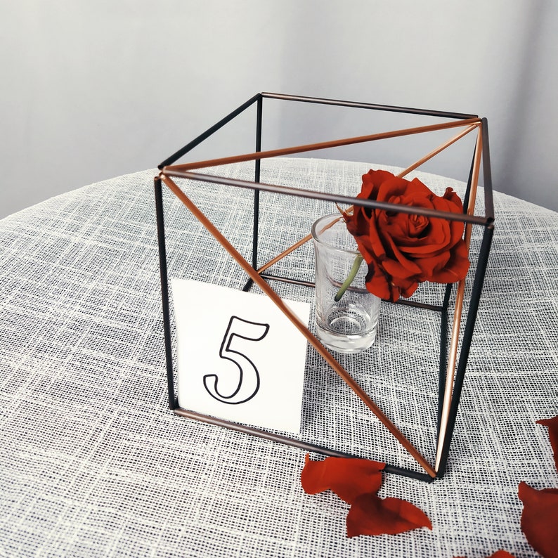 Square Centerpiece for Wedding Table Geometric Centerpiece Etsy
