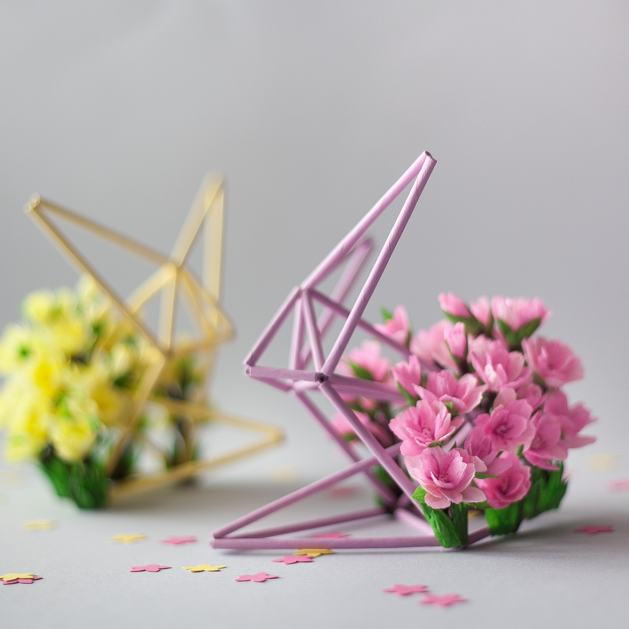 Hoppy Cadeau de Pâques, Ornement Lapin, Décor Animaux Géométriques, Faible Poly Animal Art